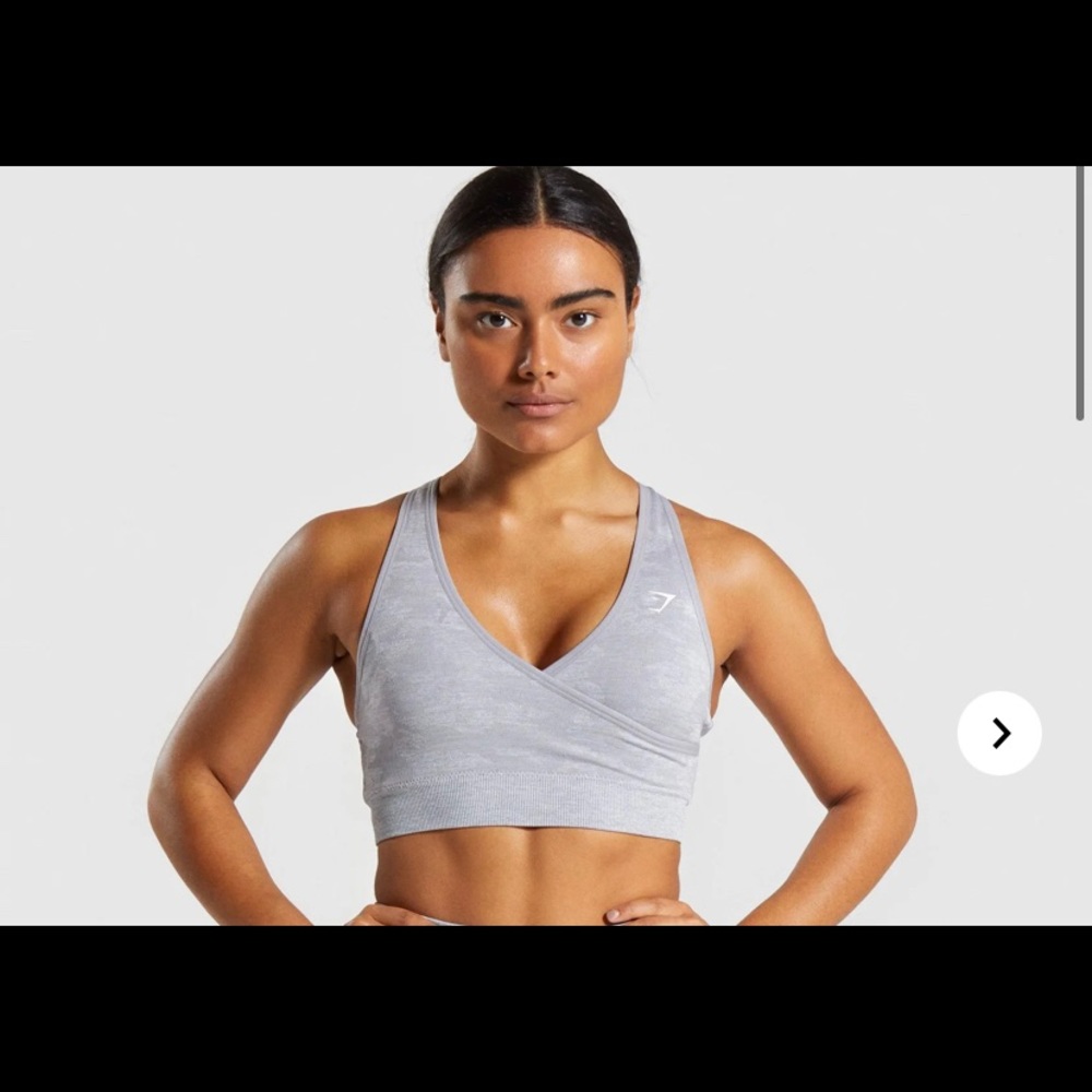 LIKE NEW Gymshark Camo Sports Bra XS